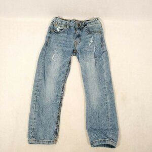 Hudson Slim Distressed Jeans Kids Sz 4 Medium Wash